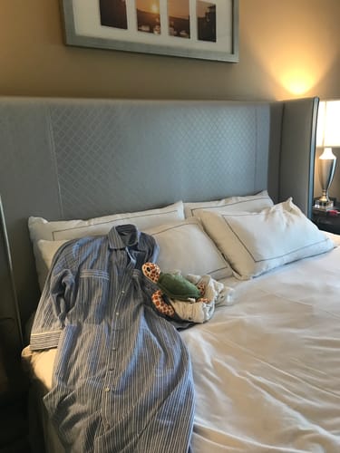 Customer photo review of The "Mira" Classic Cotton Stripe Long Shirt Dress