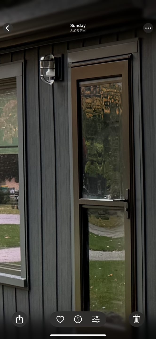 Customer photo review of LACROM SEMIFLUSH GLASS Wall Sconce