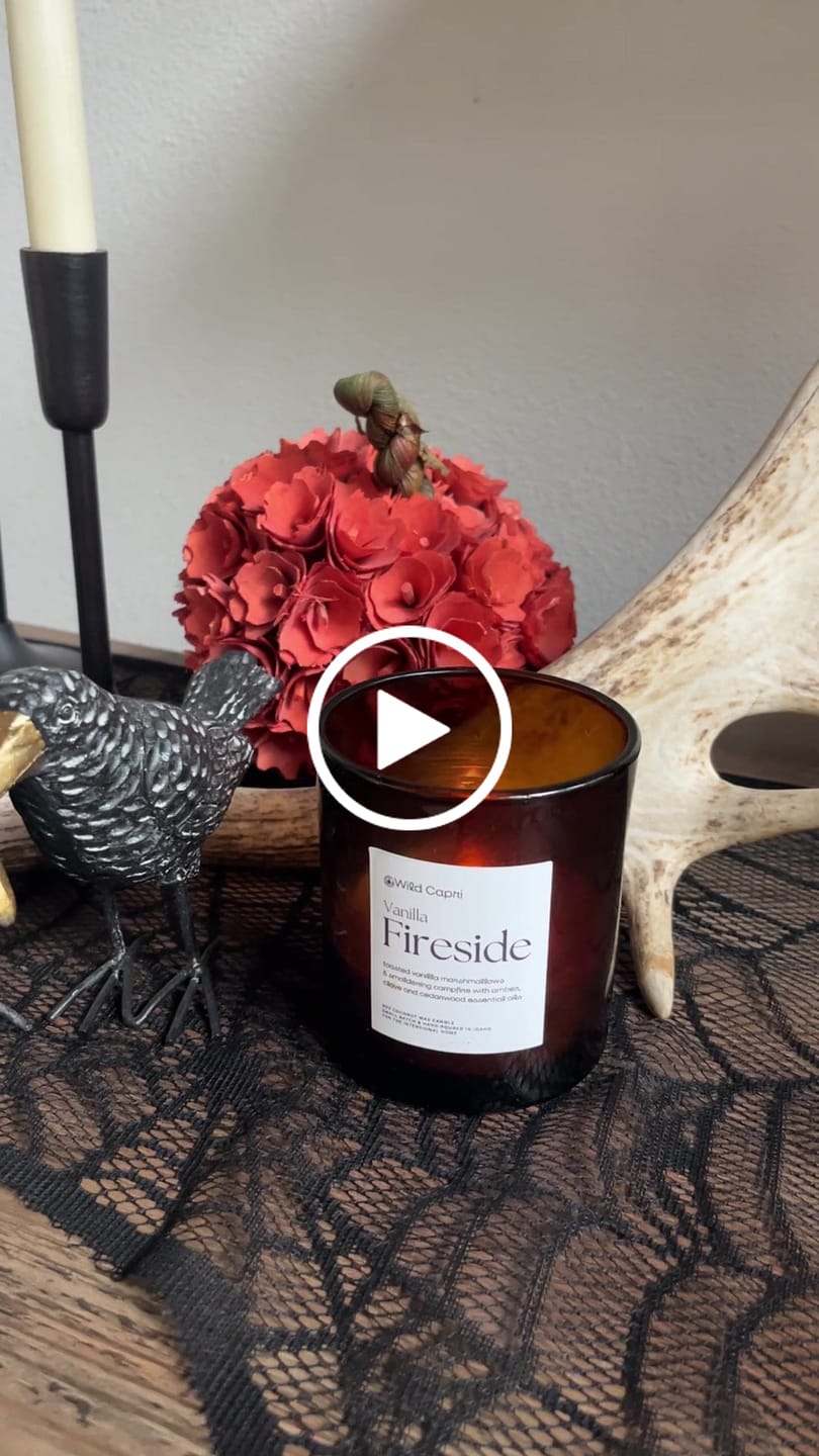 Customer video review of Vanilla Fireside Candle