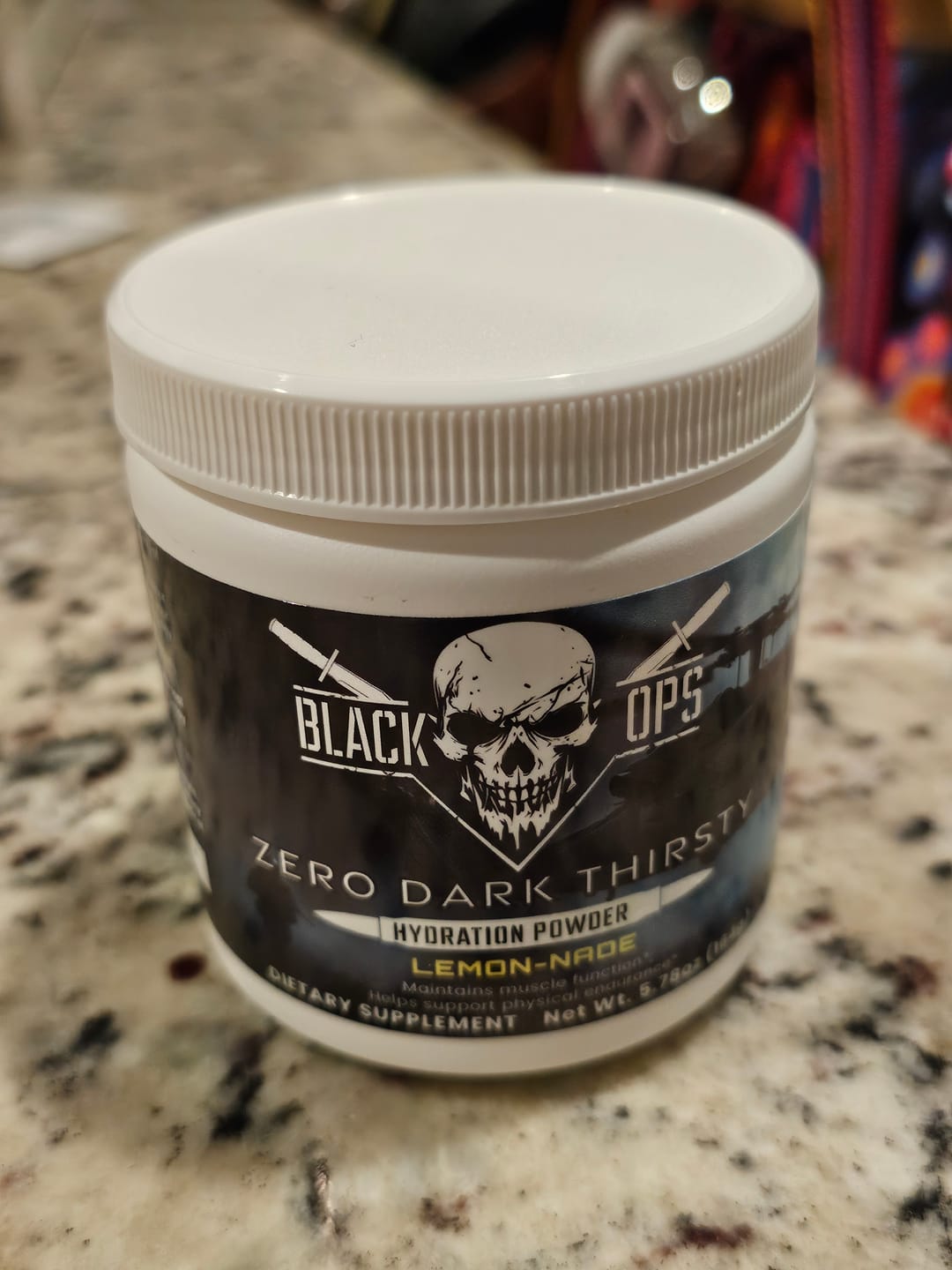 Customer photo review of Zero Dark Thirsty Hydration Powder - Lemon-NADE
