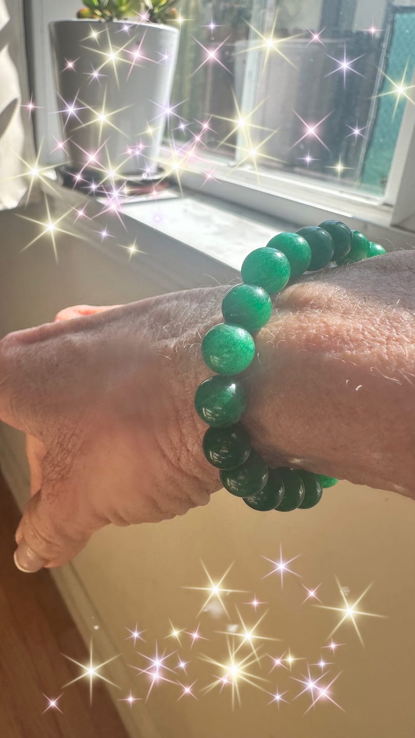 Customer photo review of Green Jade Bracelet