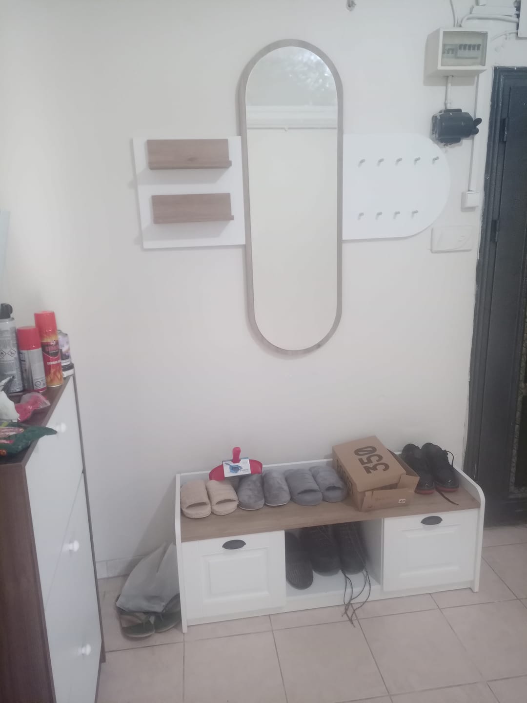 Customer photo review of Rani P2 Modern Portmanto Ayakkabılık ve Duvar Askısı Vestiyer M1 Renk: Beyaz - S. Ceviz