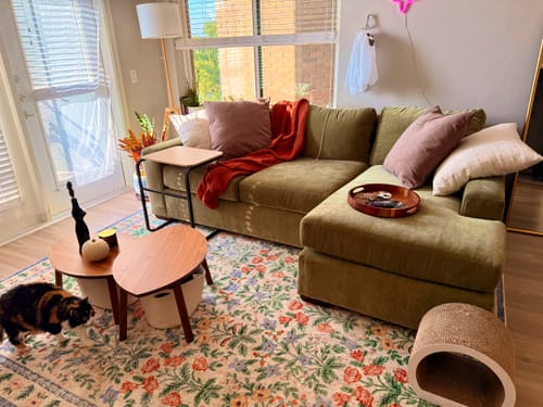 Customer photo review of Mas Mesa 101" Deep Reversible Sofa Chaise