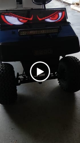 Customer video review of LED Windshield Eyes - Transform Your Truck Into a Beast