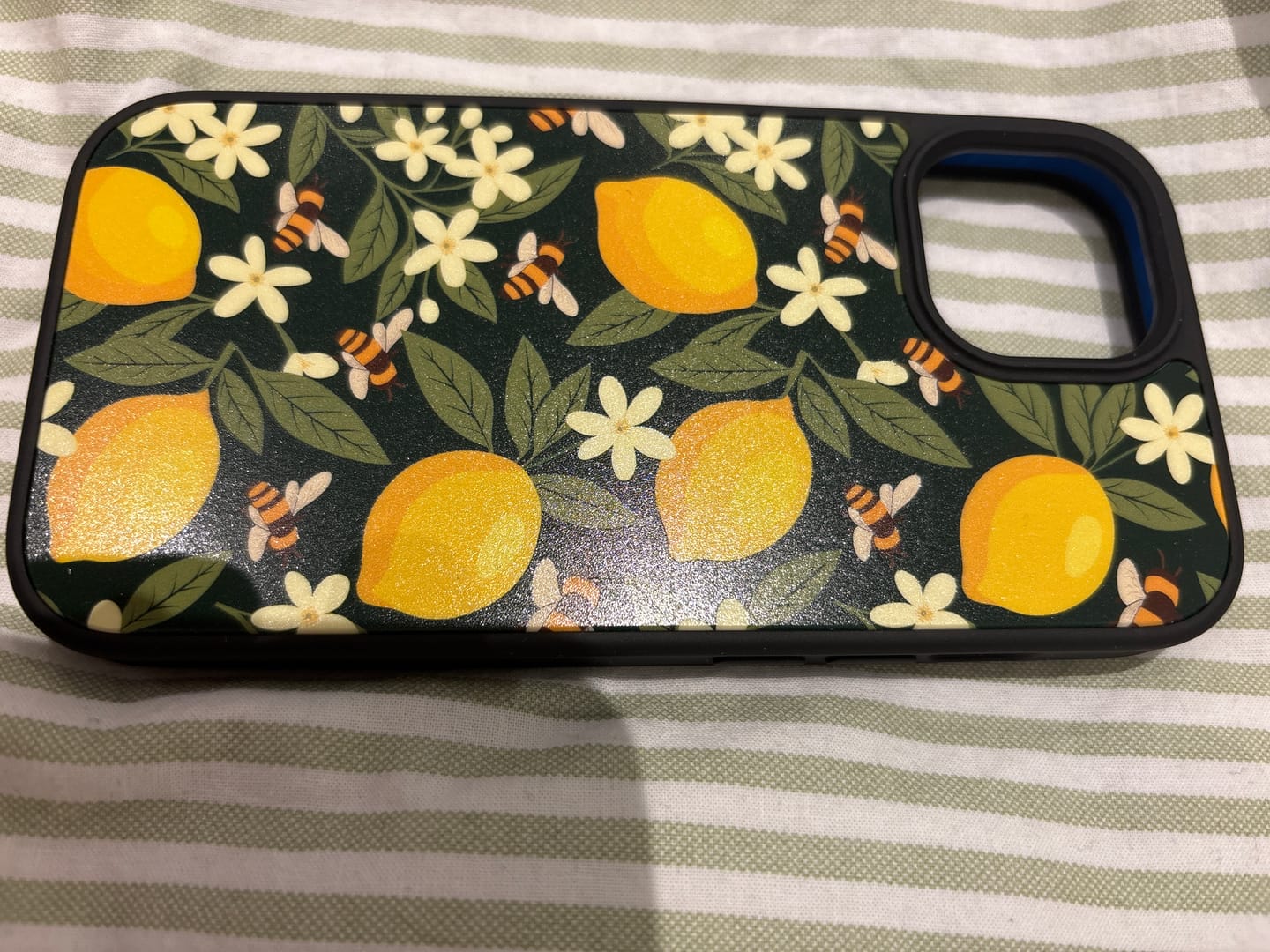 Customer photo review of Lemon and Bees - iPhone 15 Case