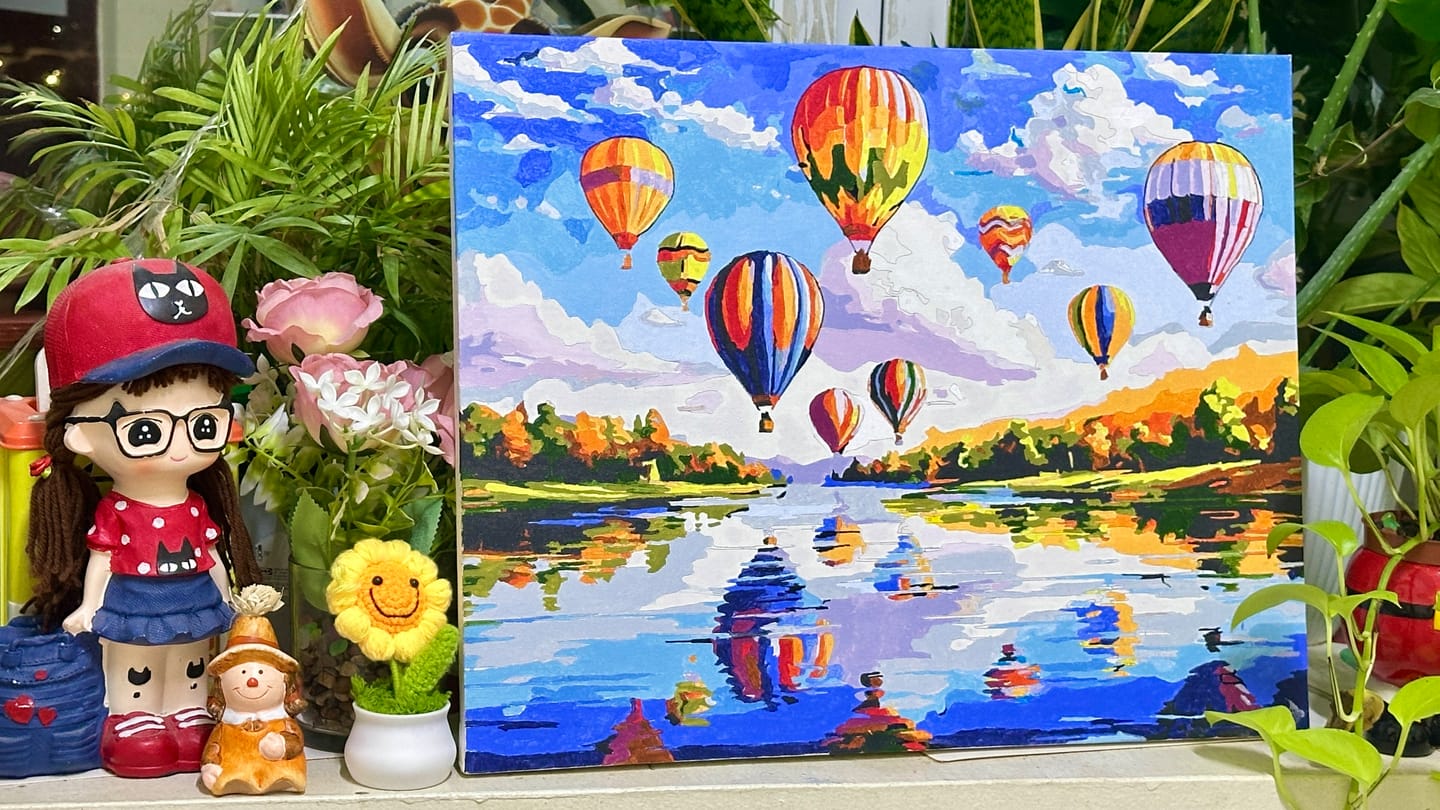 Customer photo review of Hot Air Balloon Elegance