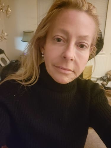 Customer photo review of Brora Black Rib Cashmere Polo Neck Jumper Small