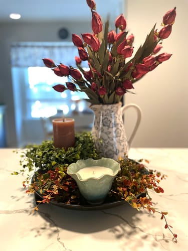 Customer photo review of Ruffle Sage Soy Candle | Pumpkin Gingerbread