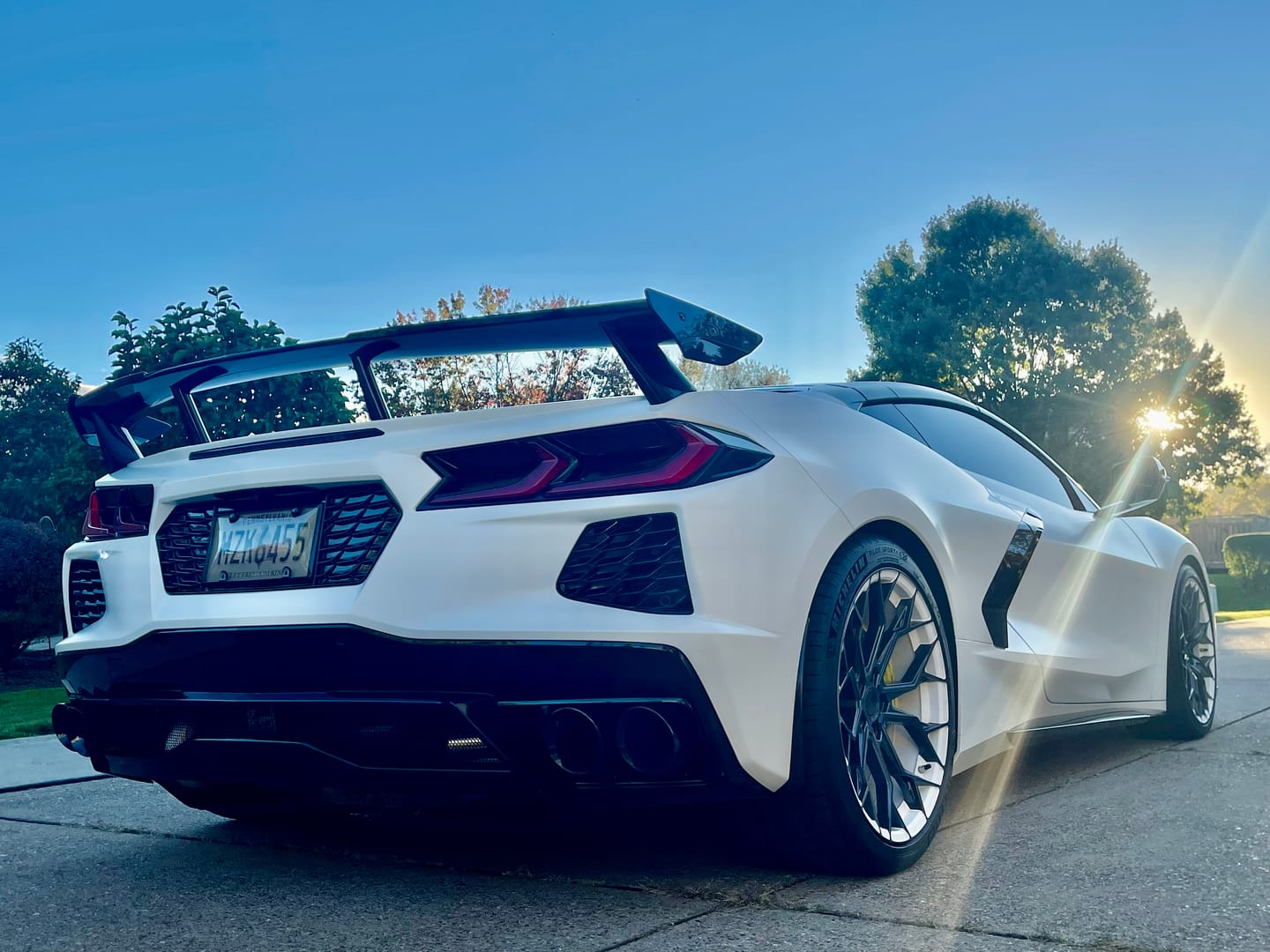 Customer photo review of Chevrolet Corvette C8 License Plate Backing