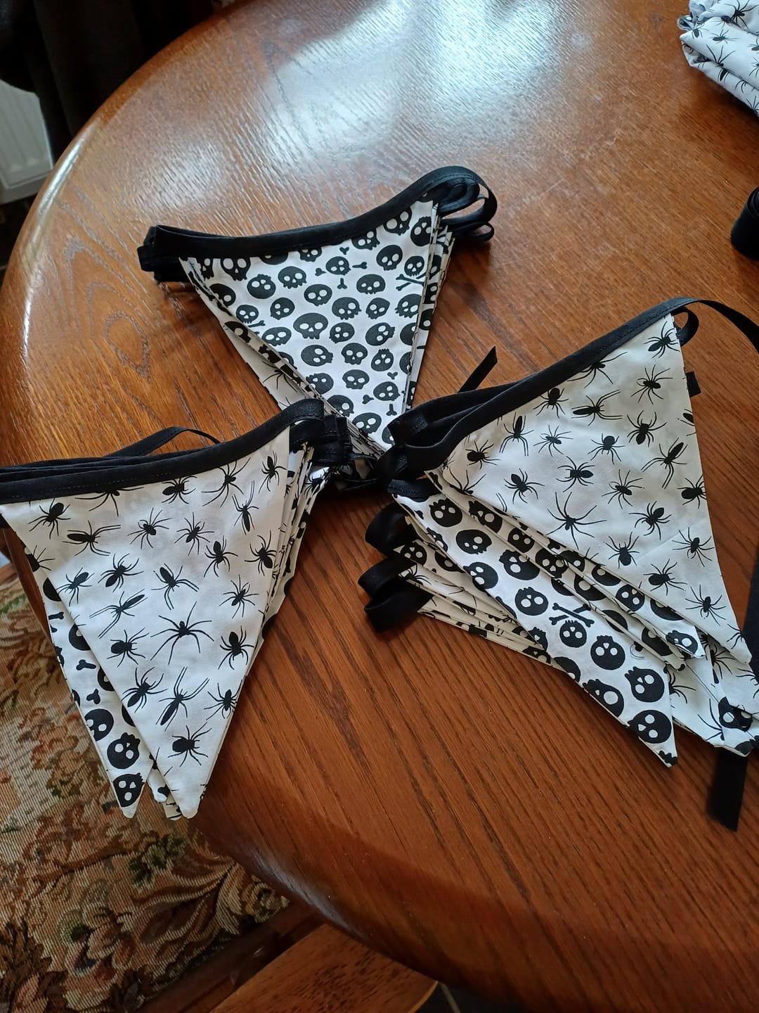 Customer photo review of All Over Skulls Polycotton Fabric