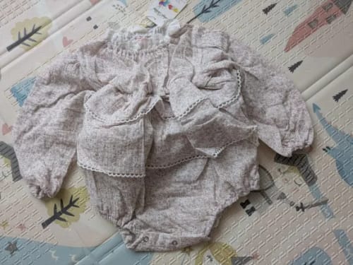 Customer photo review of Double Layers Lace Romper