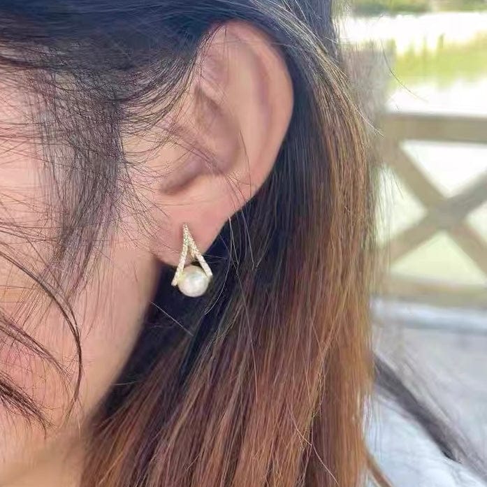 Customer photo review of Alma Earrings
