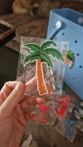 Customer photo review of Beach life - individual beach bag charms