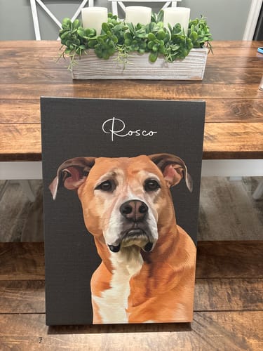 Customer photo review of Pet Art Canvas Wrap