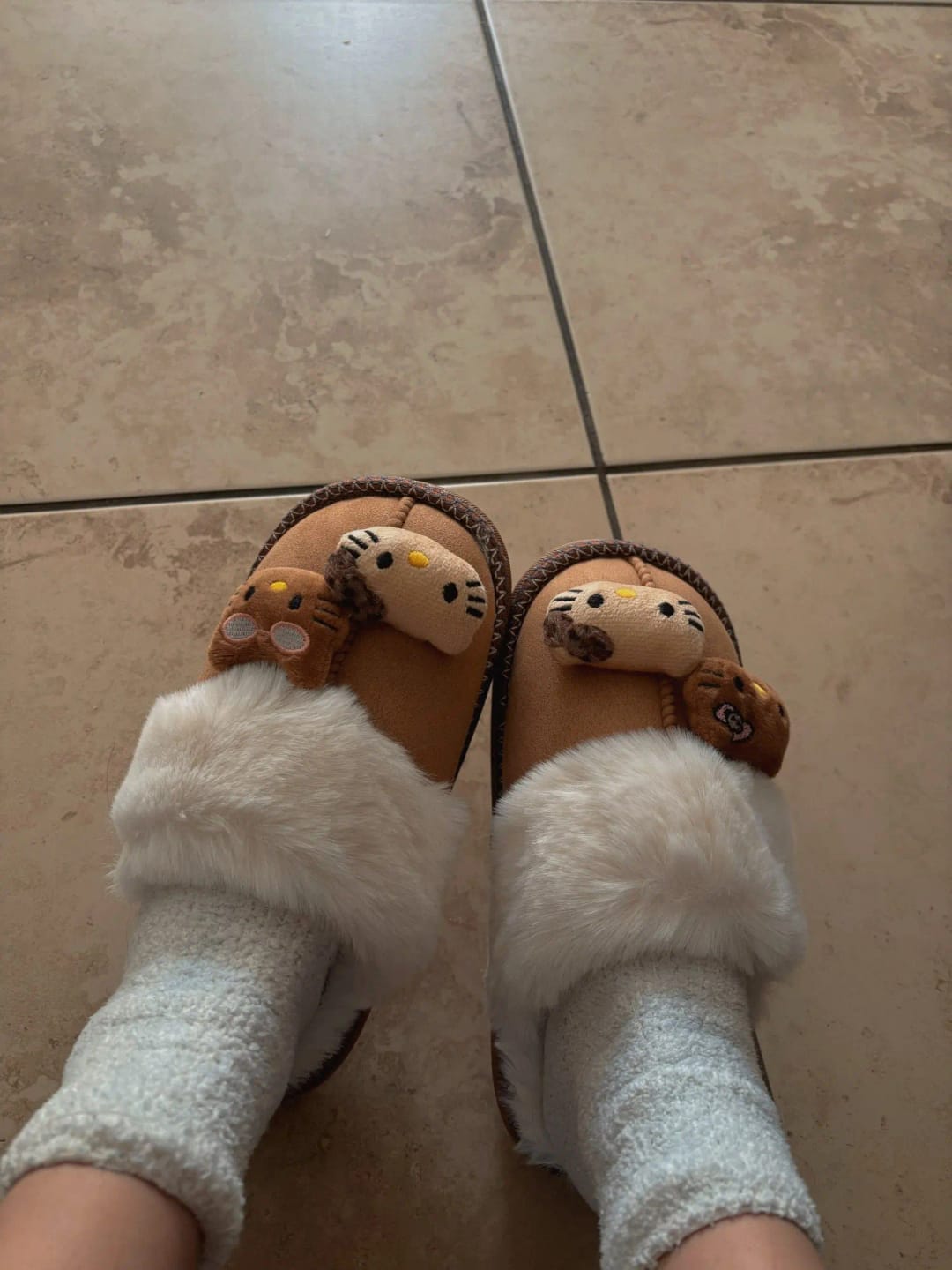 Customer photo review of Hello Kitty Slippers