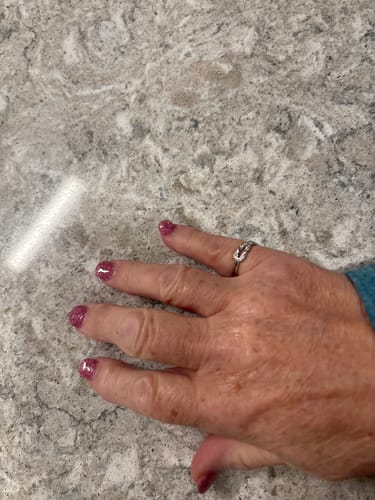 Customer photo review of We Will Link Again Knot Ring