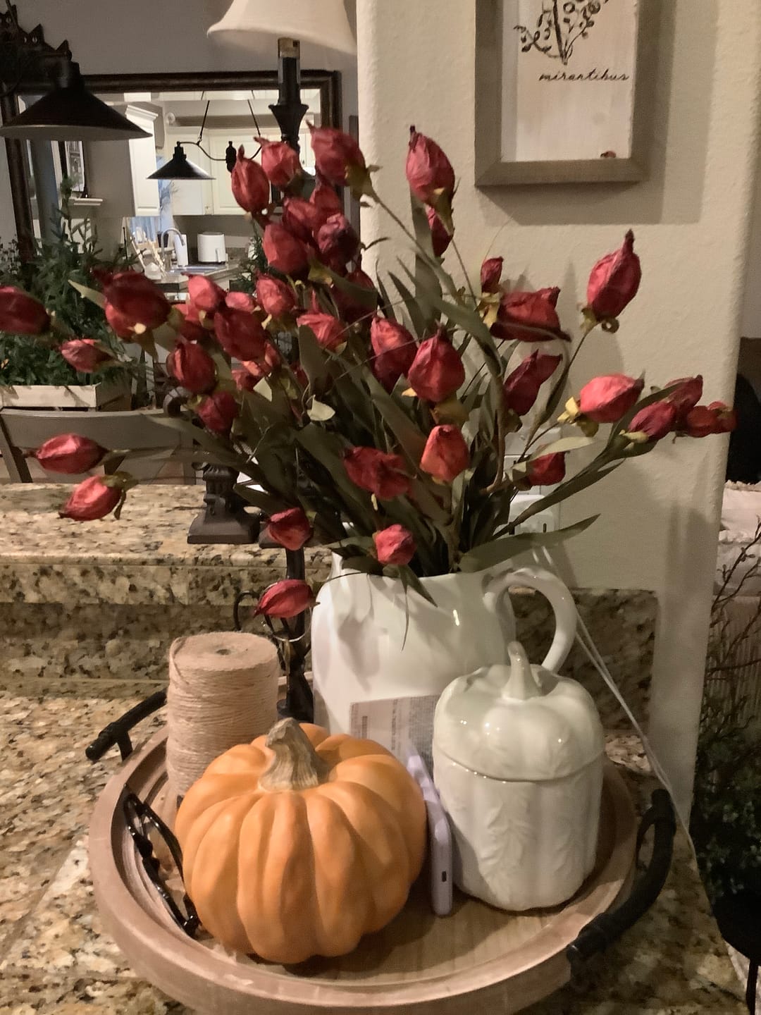 Customer photo review of Lantern Bud Luxe Bush | Burgundy