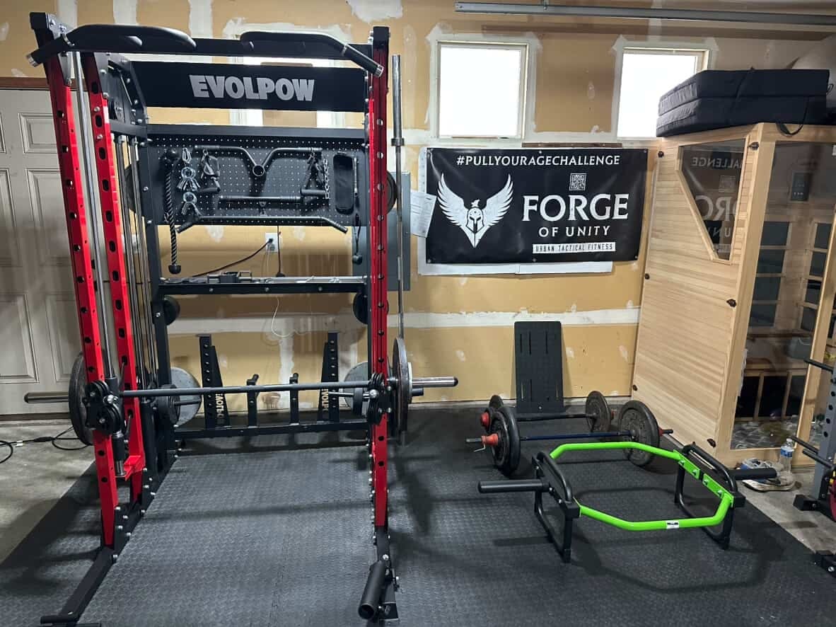 Customer photo review of EVOLPOW M2B Brute All-In-One Smith Machine Home Gym