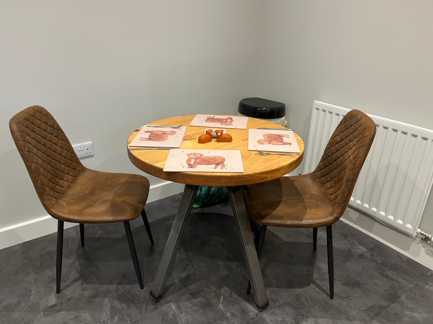 Customer photo review of Hunton Dining Chair Brown | Set of Two