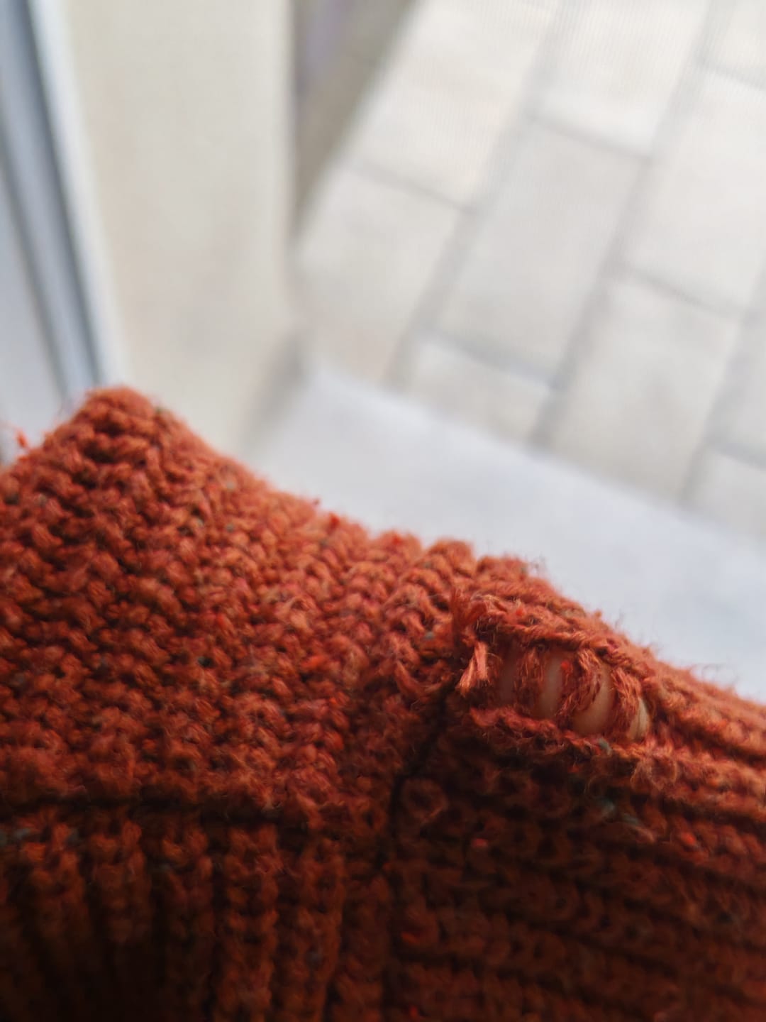 Customer photo review of From One To Another Hazelnut Snuggly Knitted Jumper