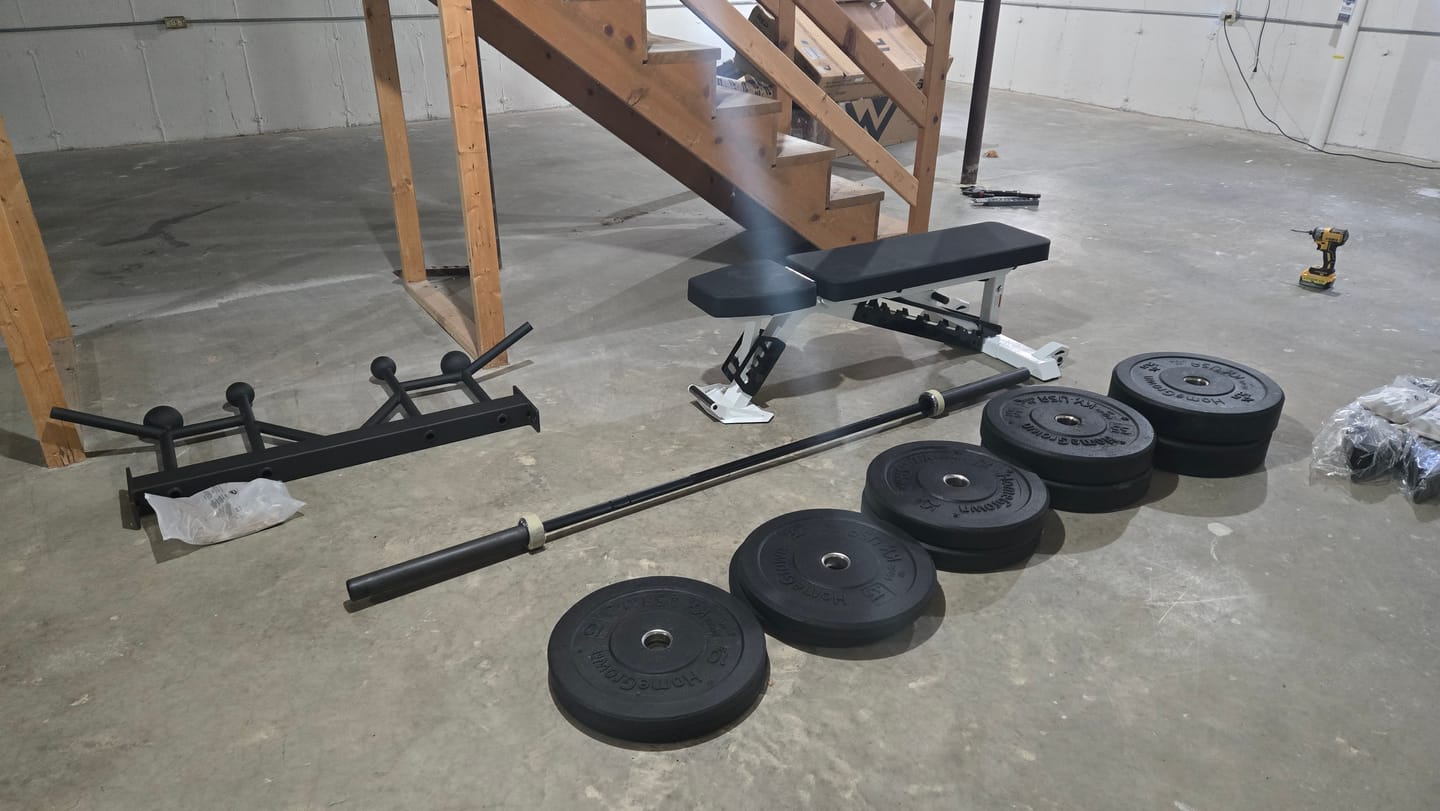 Customer photo review of URA-MAX BLACK Bumper Plate Sets