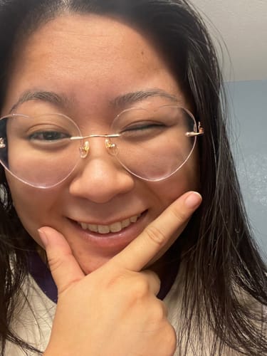 Customer photo review of Lovie Eyeglasses