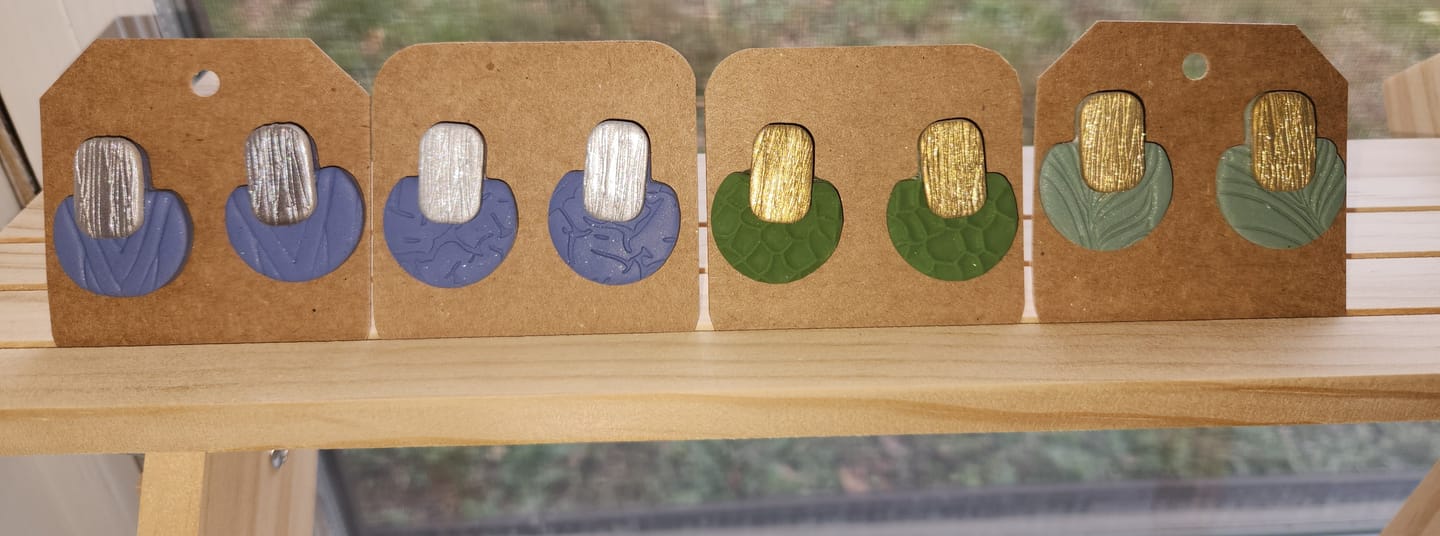 Customer photo review of Annie Layered Stud Polymer Clay Cutter Set
