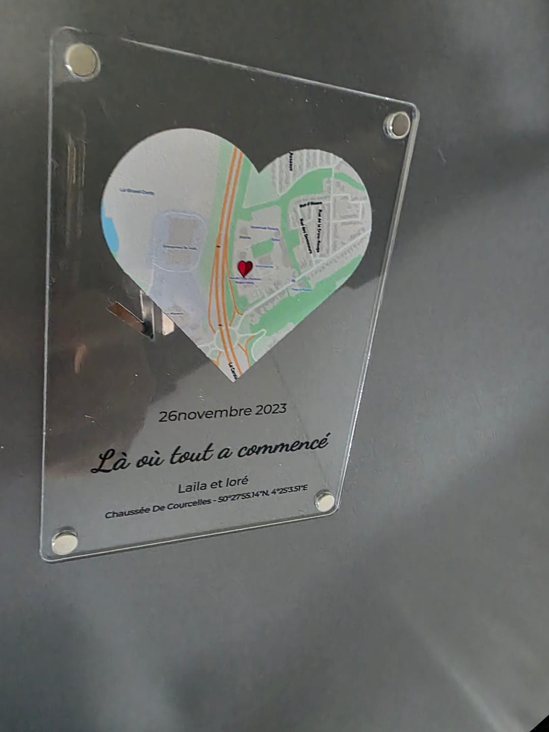 Customer photo review of «Notre événement – Aimant»