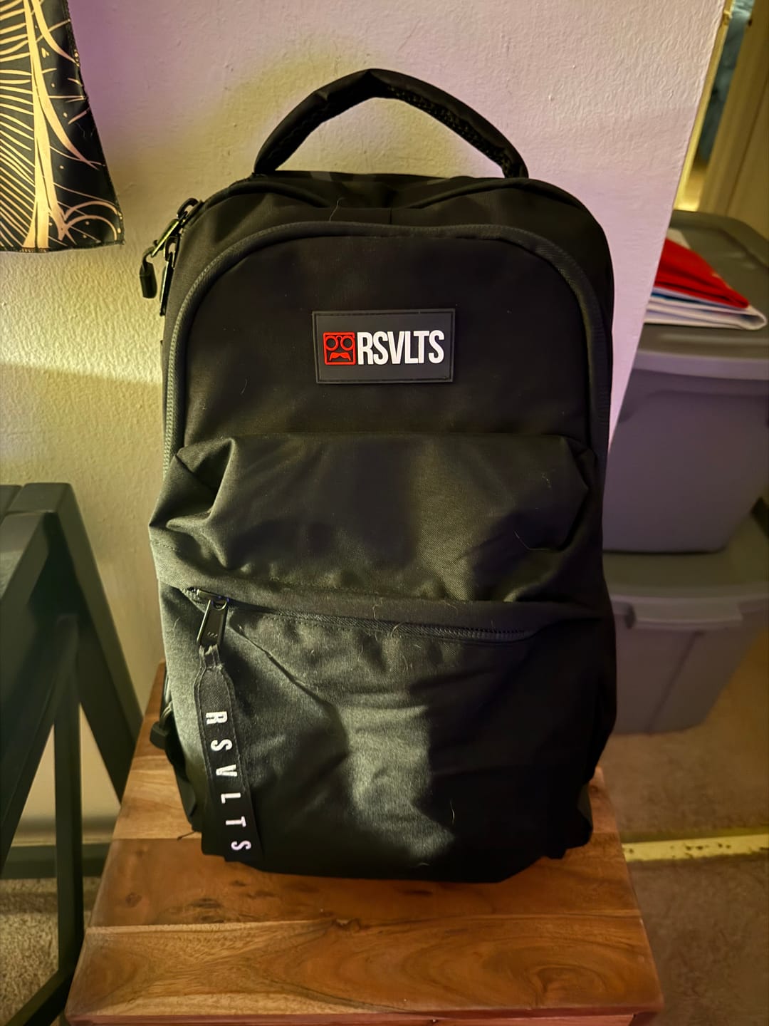 Customer photo review of RSVLTS Black Backpack V1