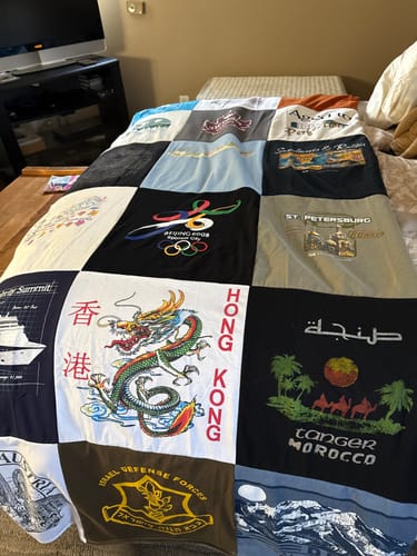 Customer photo review of Premium T Shirt Quilt