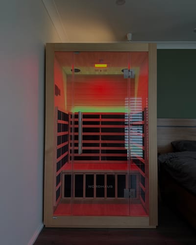 Customer photo review of 2 Person Far Infrared Sauna