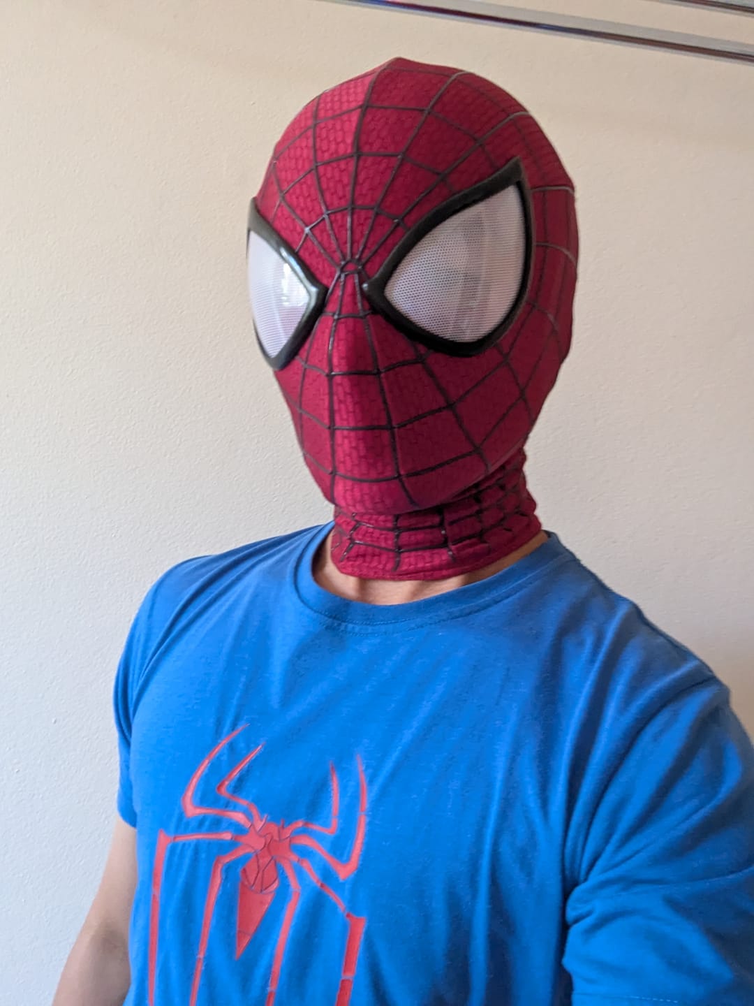 Customer photo review of The Amazing Spider-Man Mask (Movie-Grade Version)