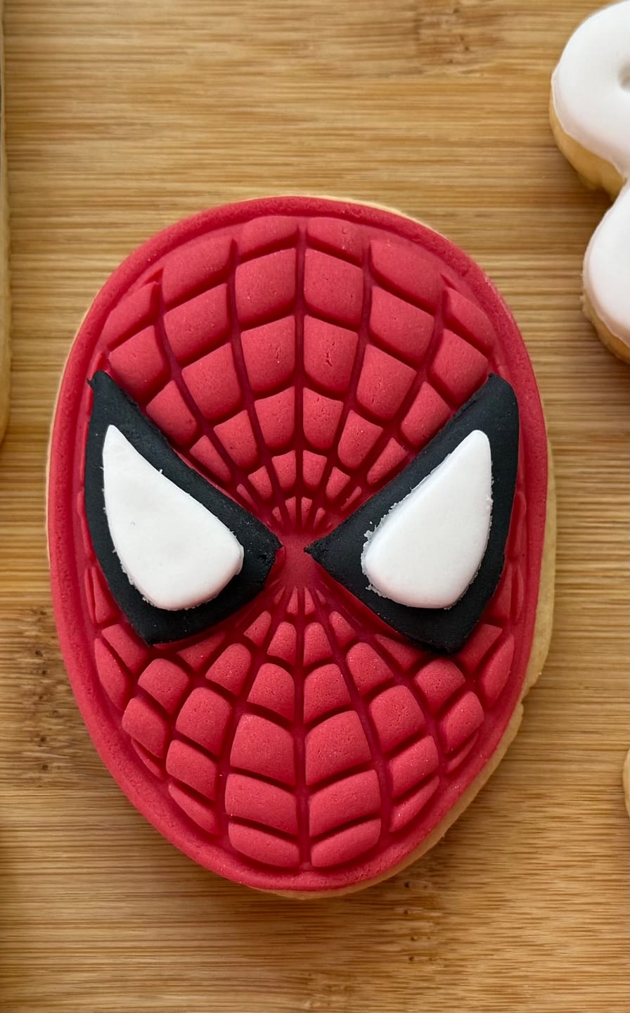 Customer photo review of Spider-Man Face with Separate Eyes Embosser and Cutter