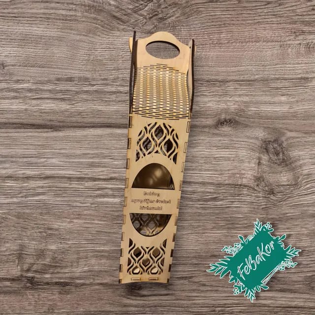 Customer photo review of Laser cut wine bottle gift box 6 bundle svg file