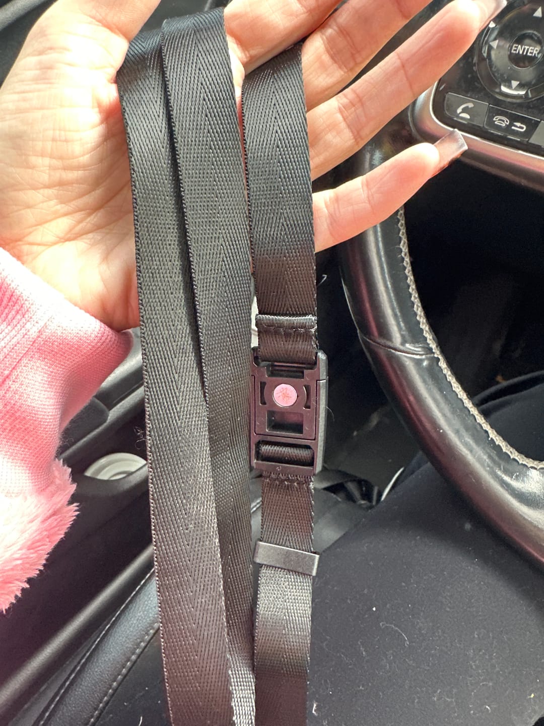 Customer photo review of Crossbody Phone Strap Black