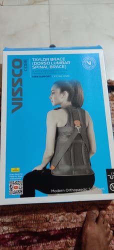 Customer photo review of Dorso Lumbar Spinal Brace (Taylor Brace) | Provides Firm Back Support to the Thoracic & Lumbar Spine (Grey)
