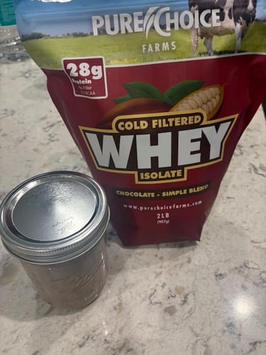 Customer photo review of Whey Protein Isolate Chocolate
