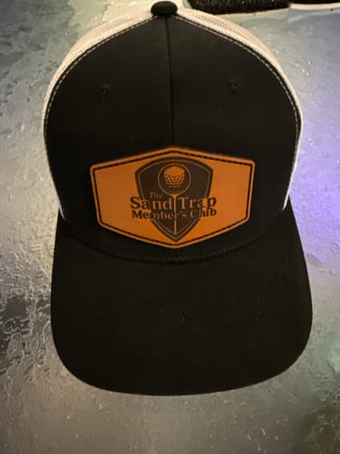 Customer photo review of Premium Custom Leather Patch Hats (Wholesale)