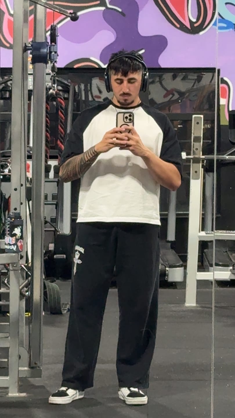 Customer photo review of 4139 - Oversized Baseball Tees