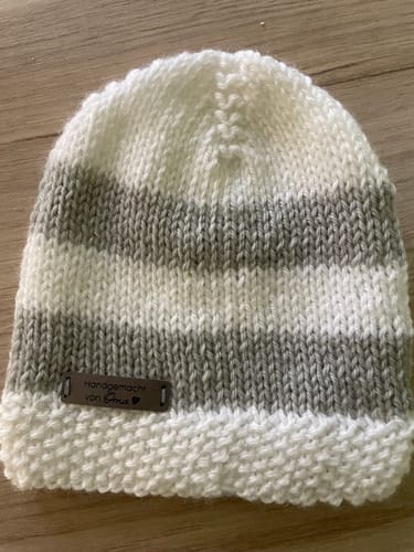 Customer photo review of Kunstleder Label "Handgemacht von Oma" zum Annähen