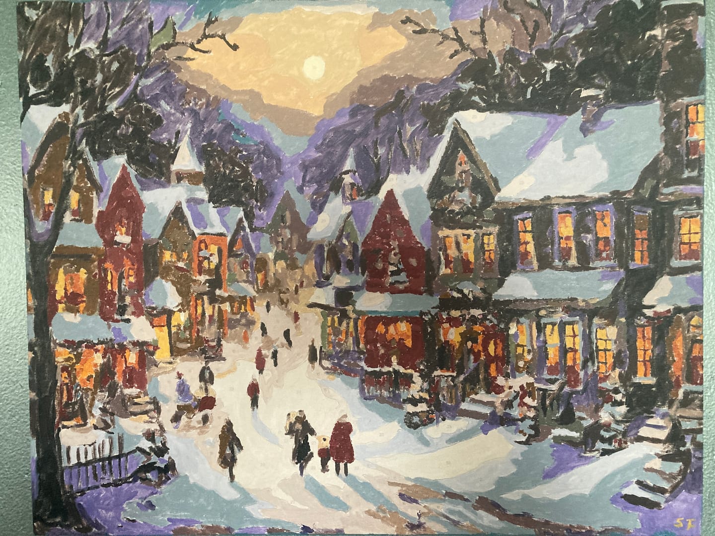 Customer photo review of Snowy Christmas Village