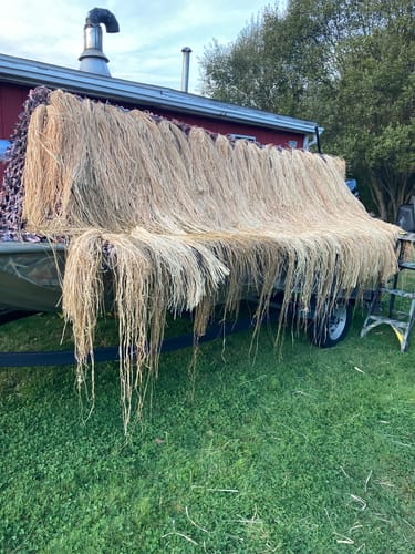 Customer photo review of Hunting Blind Raffia Grass (Pack)
