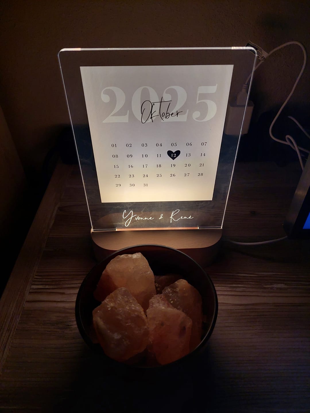 Customer photo review of Euer Datum – Liebeslicht mit Kalenderblatt