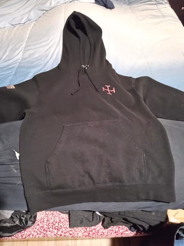 Customer photo review of Deus Vult Hoodie