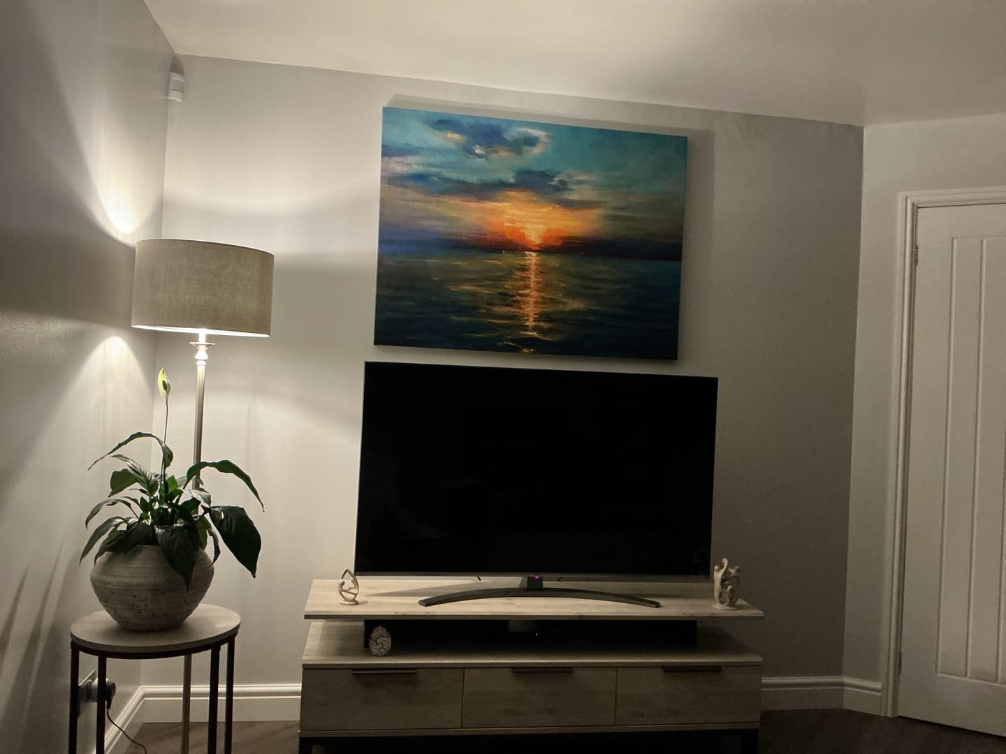 Customer photo review of Sunrise Over The Sea Canvas Print