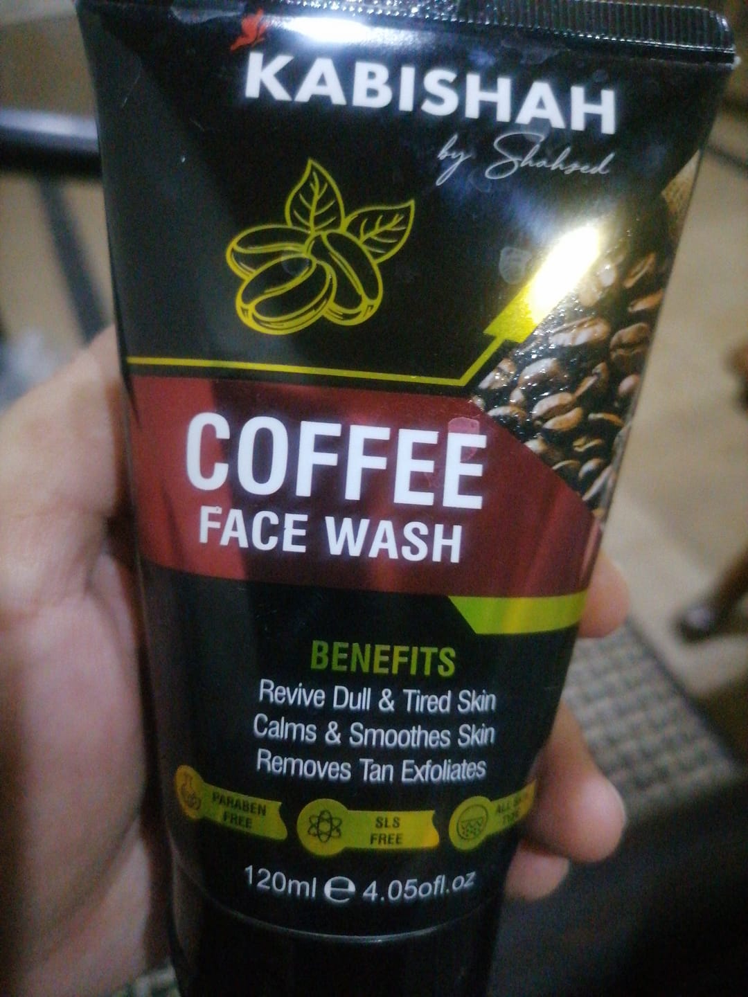 Customer photo review of Coffee Face Wash - Revives, Exfoliates & Removes Tan
