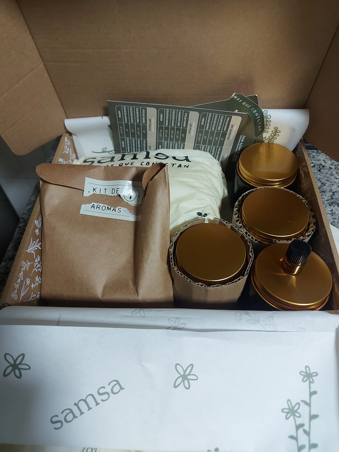 Customer photo review of Kit inicial Velas Recipiente + Taller