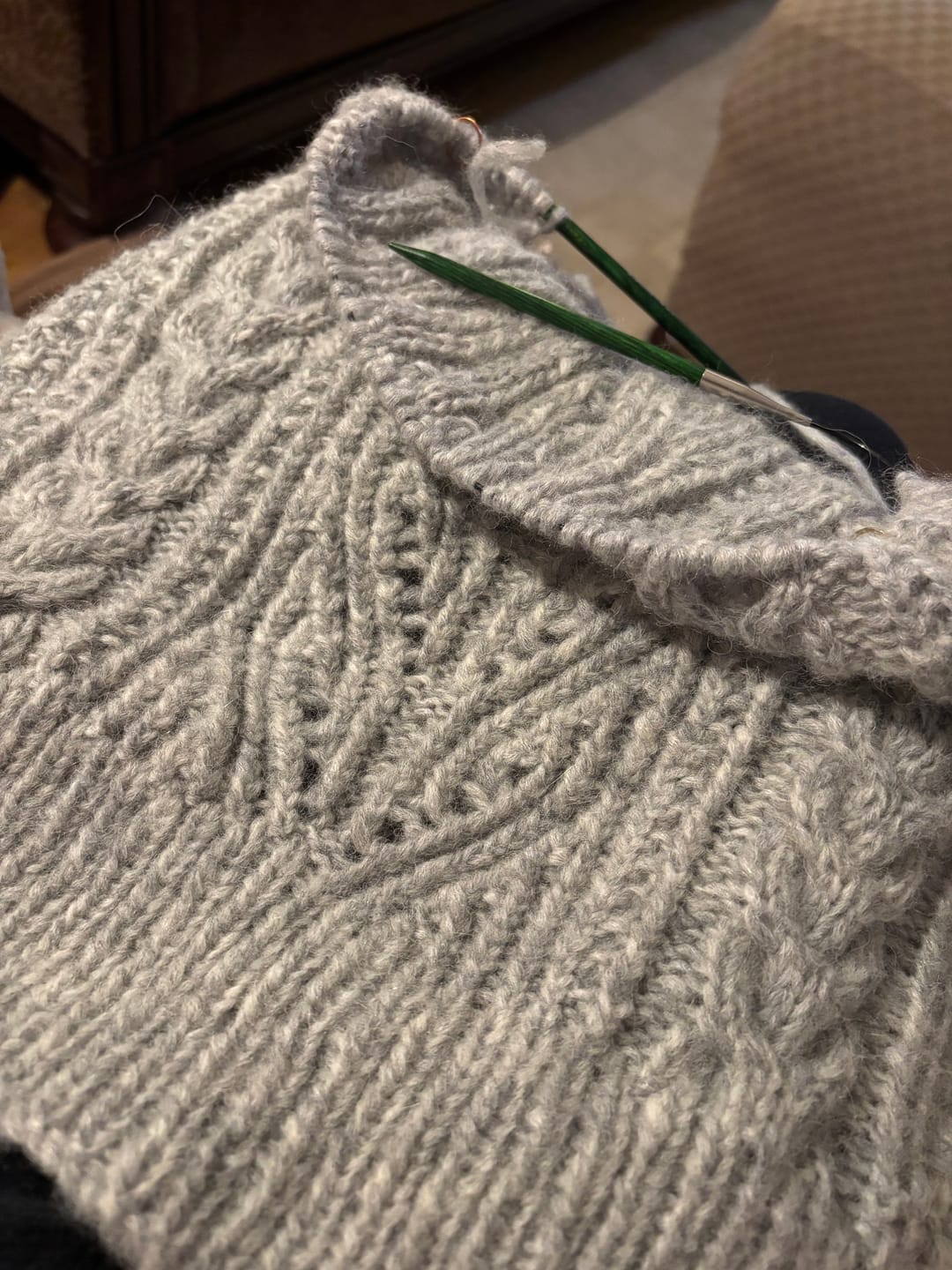 Customer photo review of KnitPro | Knitter's Pride Dreamz 24 inch Wood Circular Knitting Needles
