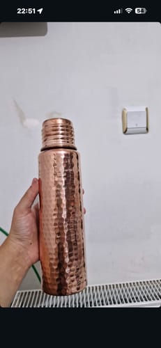 Customer photo review of Bakırhan® Kalaylı Saf Bakır Matara (750ml)