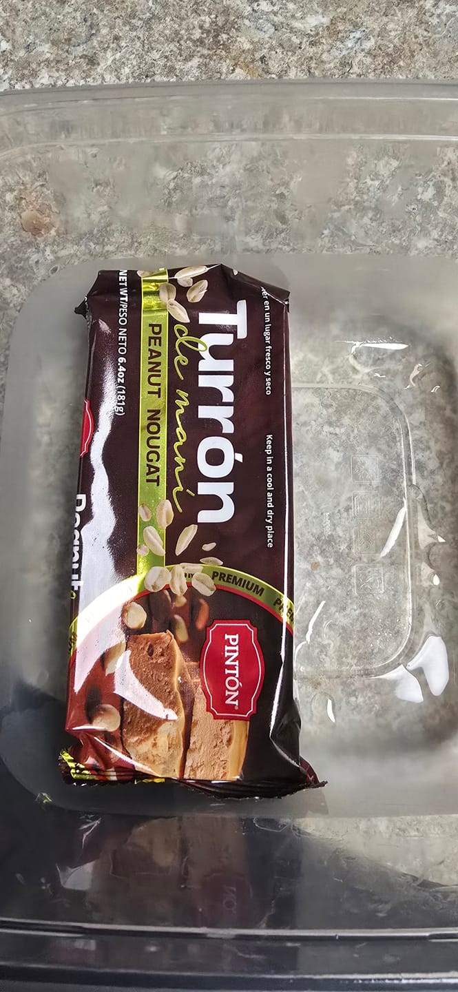 Customer photo review of Turrón de Maní Pintón Peanut